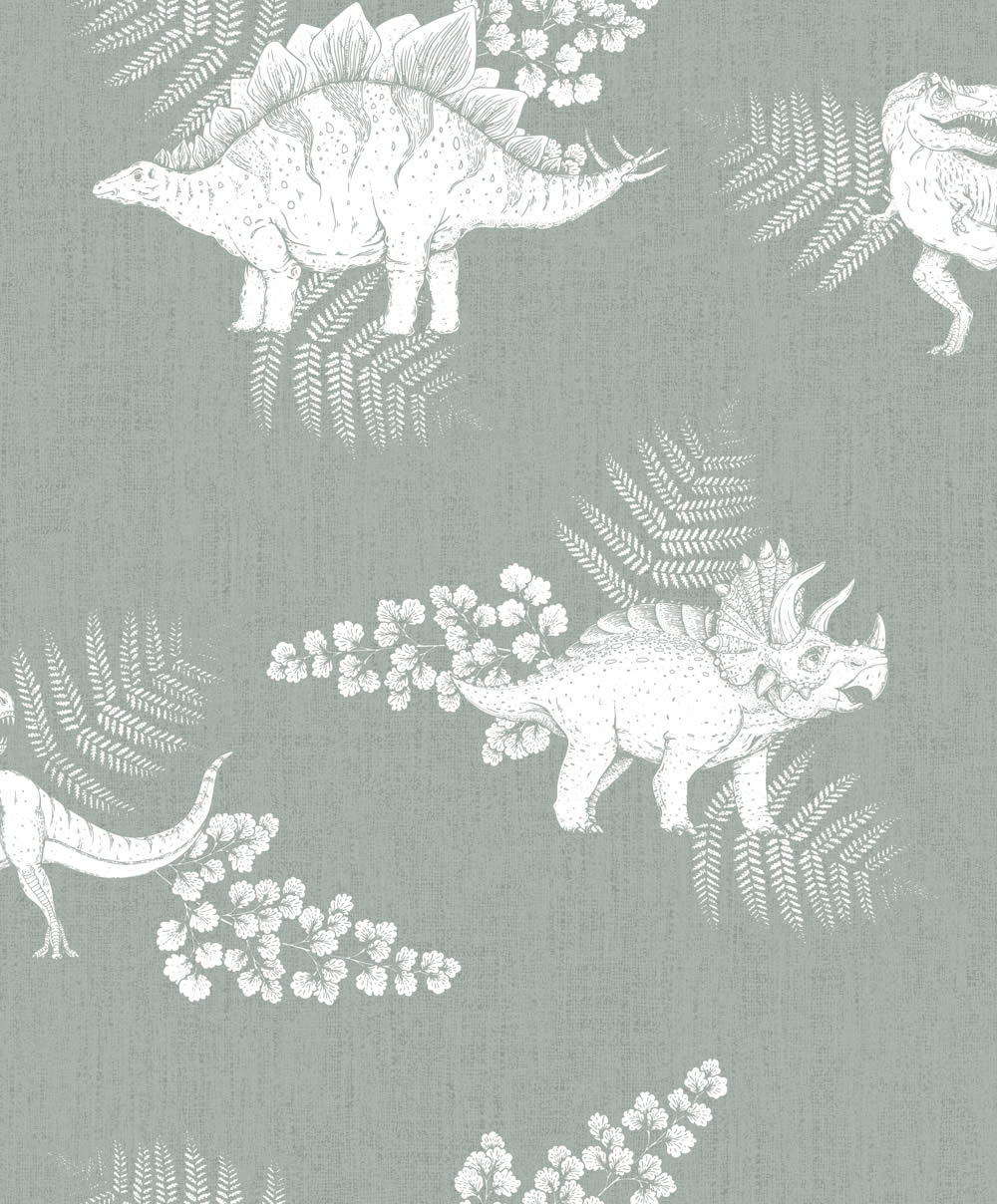Grau und weiße Tapete Dino Park Kids Walls Marburg 45801