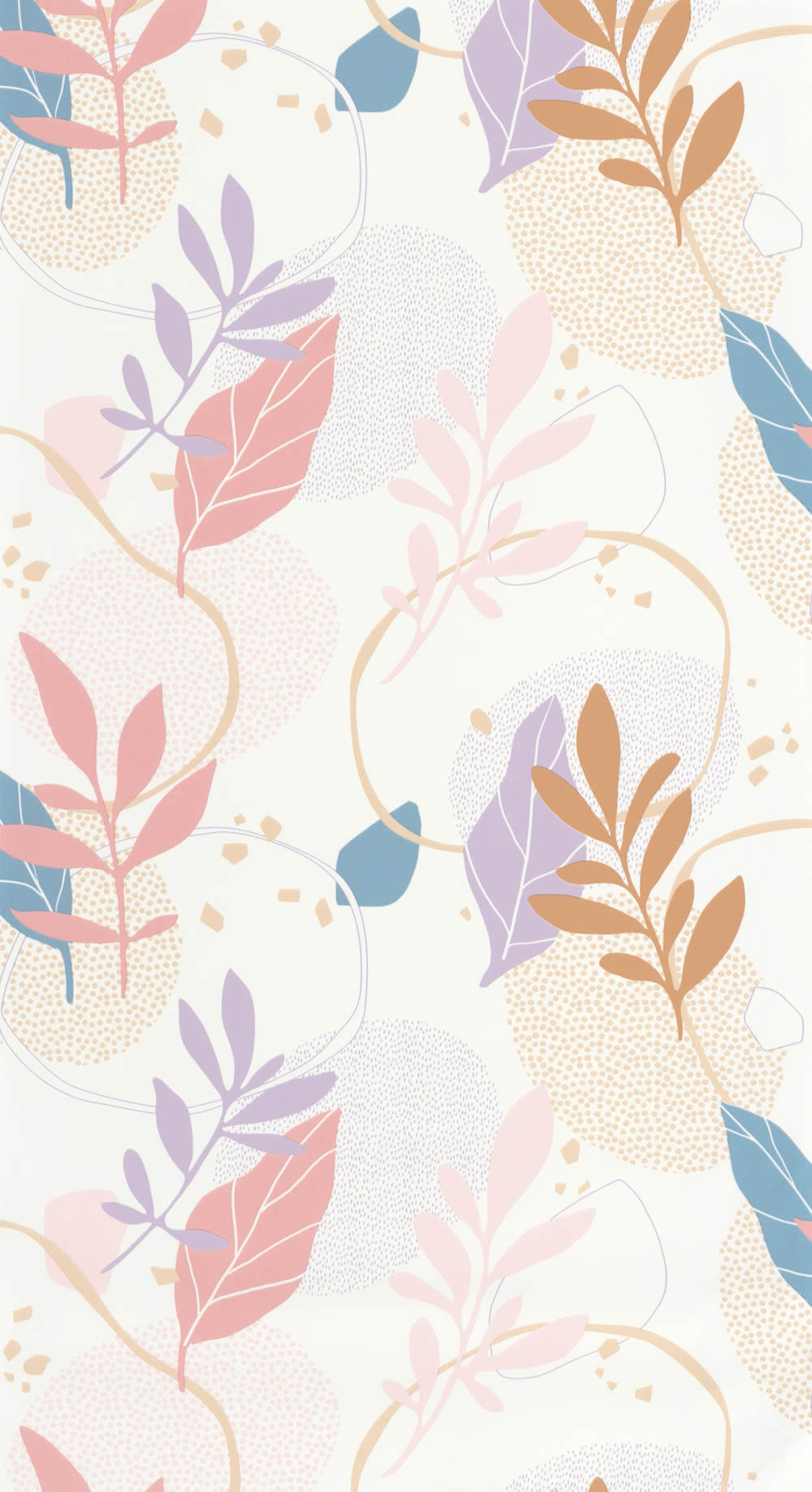 Floral wallpaper beige and multicolored Caselio - Young and free Texdecor YNF103262040-36-YNF103262040.1M