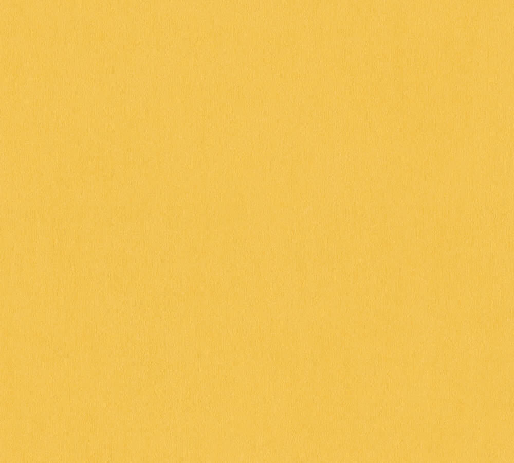 plain colored non-woven wallpaper sun yellow Little Love AS Creation 383143