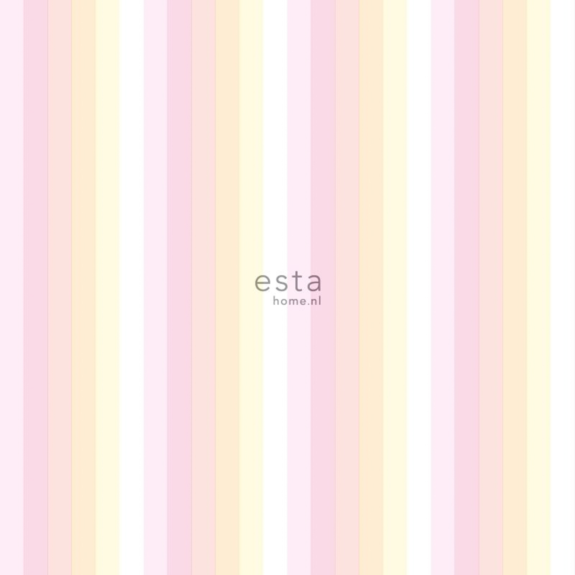 Streifentapete pastellfarben rosa gelb Vlies 138924