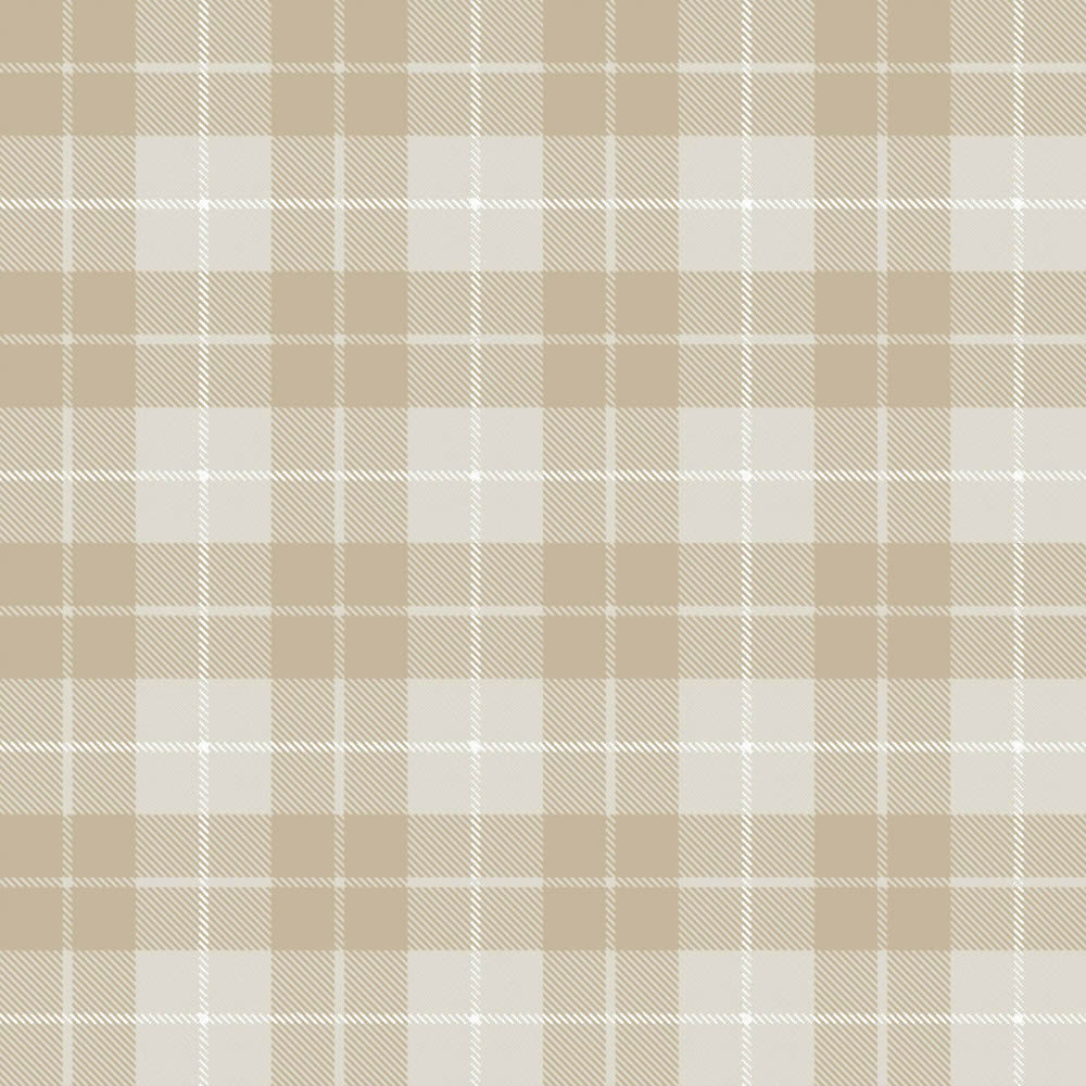 Vliestapete breites Karomuster Muster beige 014872