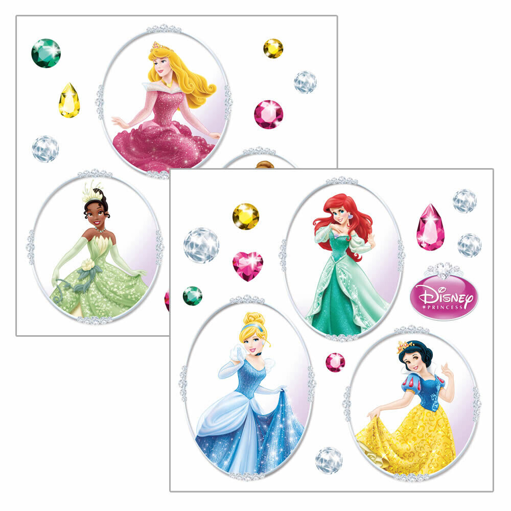 Fenstersticker selbsthaftend Disney Prinzessinen Bunt-58-16402