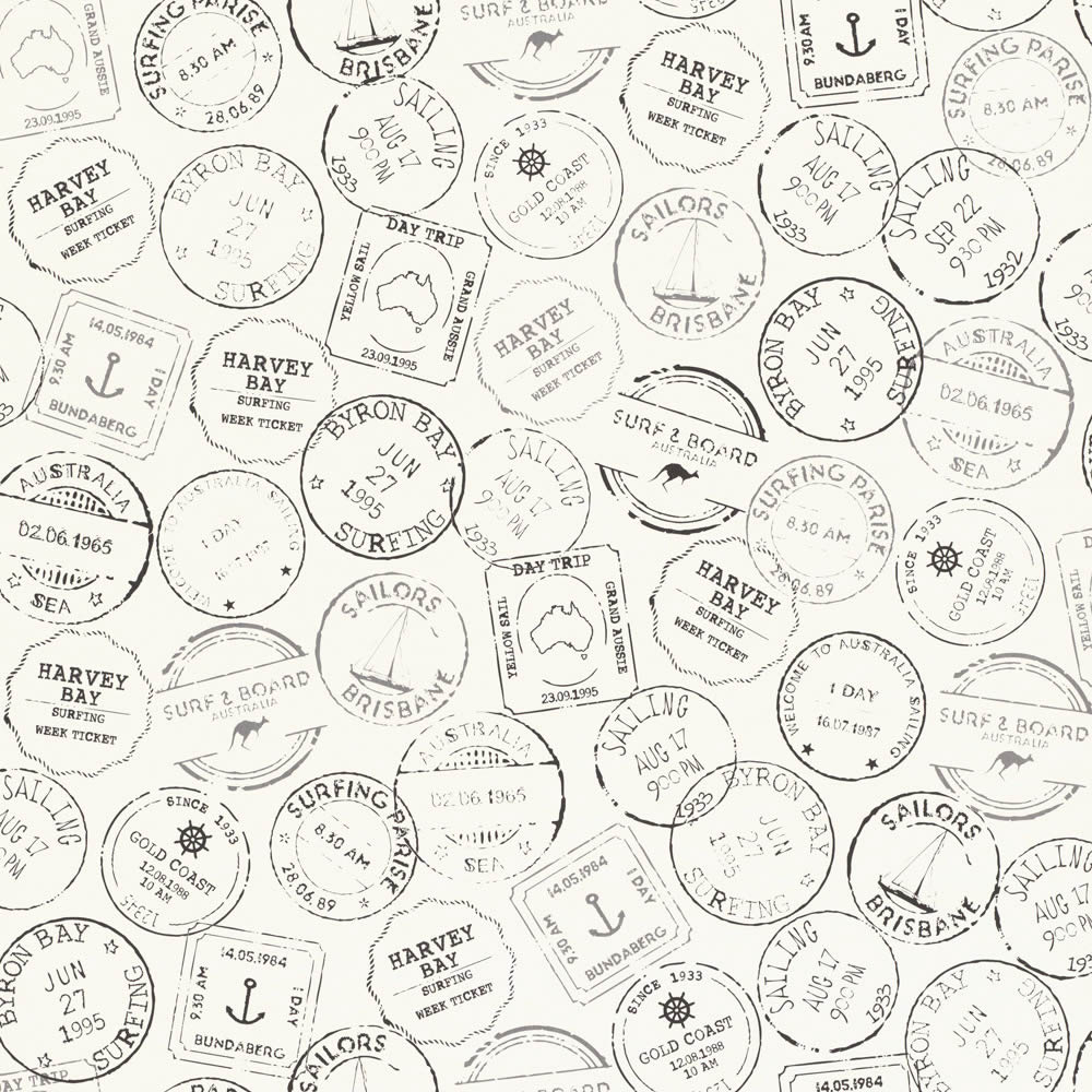 Stamp White non-woven wallpaper-23-138981.1M