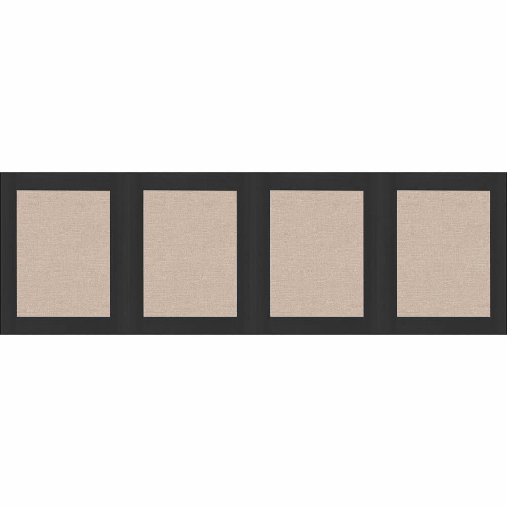 Wandblild breite Bordüre Jute Optik glatt schwarz beige PMW105229090