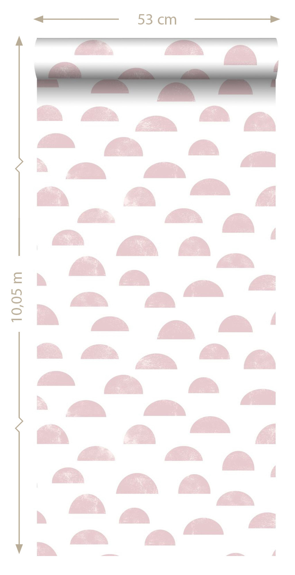 Grafische Tapete Skandi rosa weiß Vlies 139065