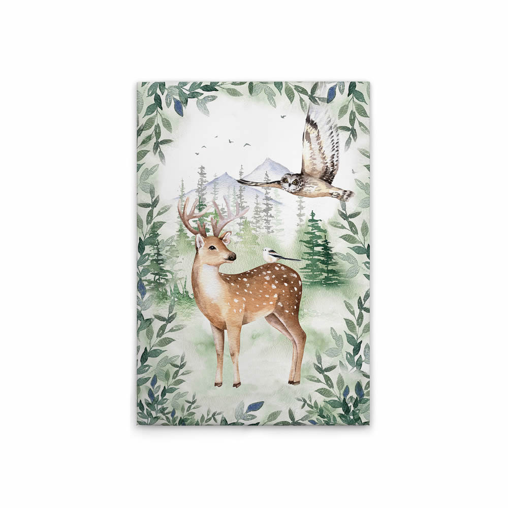 Leinwandbild Waldtiere Waldlandschaft DD129429 60 x 90 cm-8-DD129429