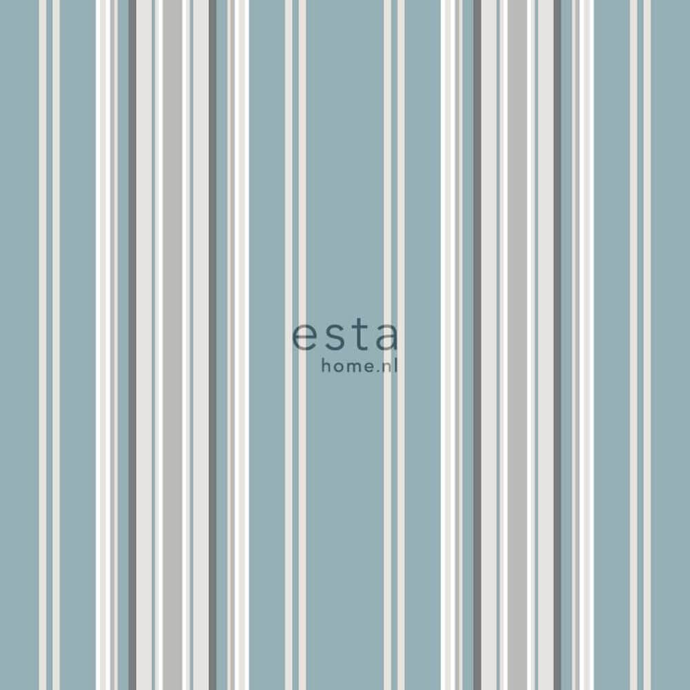 stripes wallpaper petrol beige non-woven