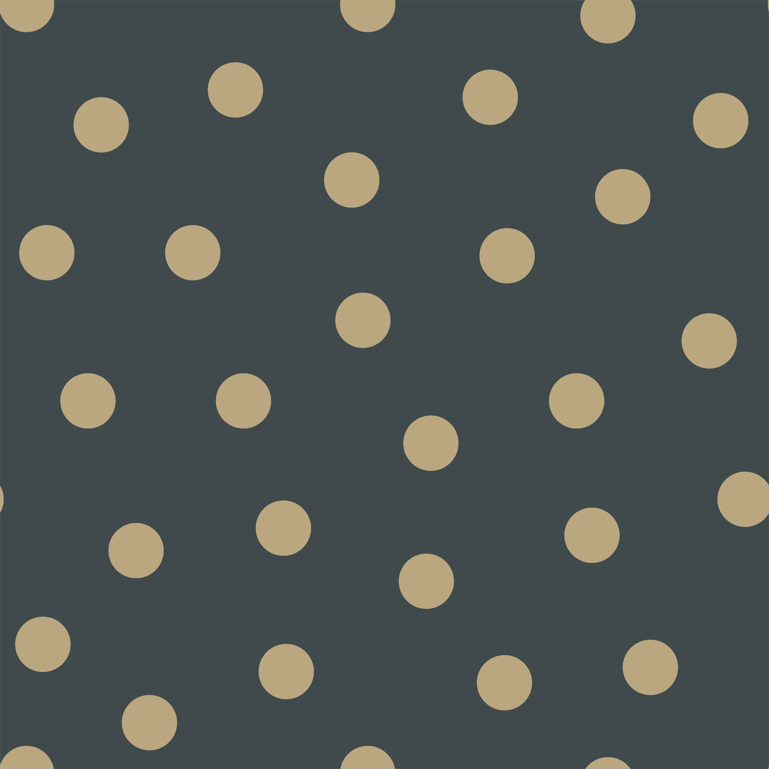 Punktetapete gold schwarz Vlies 139246