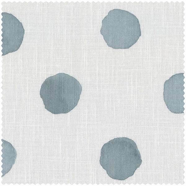 Punkte Aquarellpunkte Stoff cremeweiß und pastellblau Bambino XIX Rasch 840291