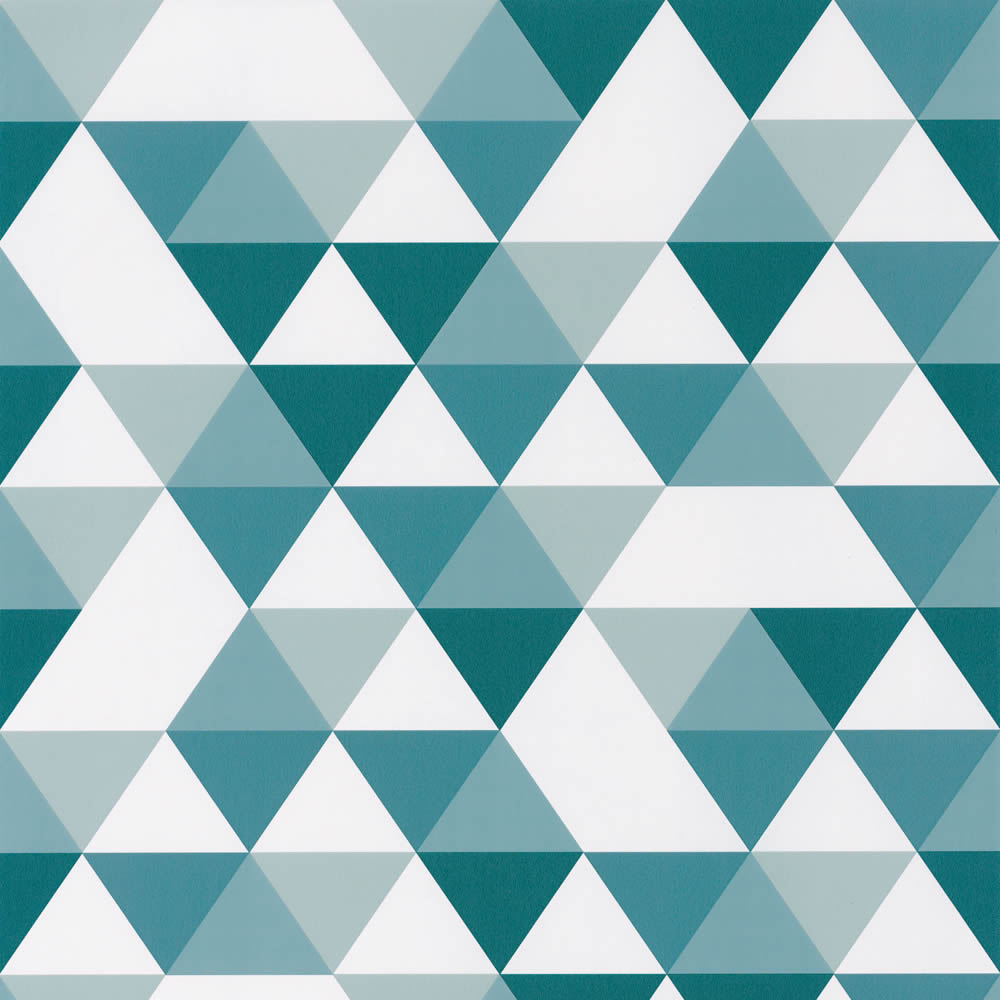 Non-woven wallpaper petrol white graphic triangles Our Planet-36-OUP102006011.1M