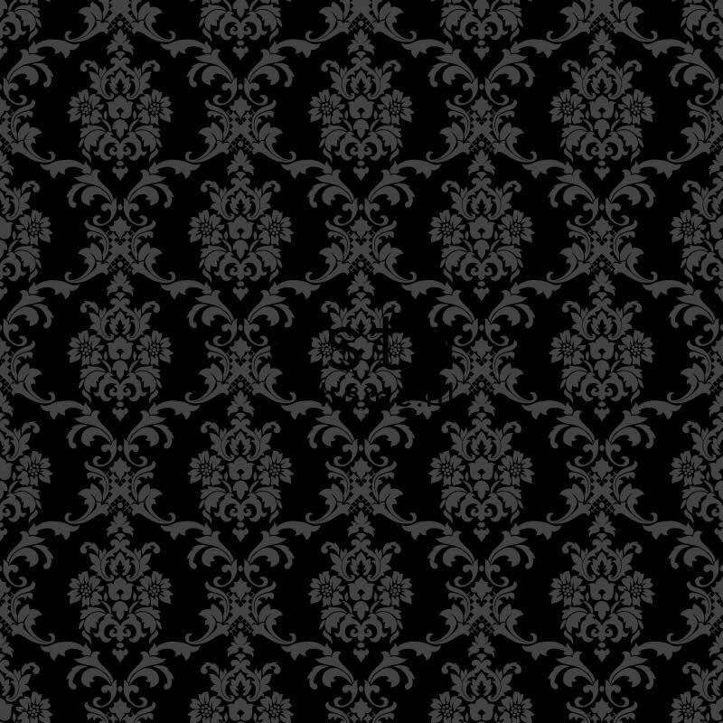 non-woven wallpaper baroque black