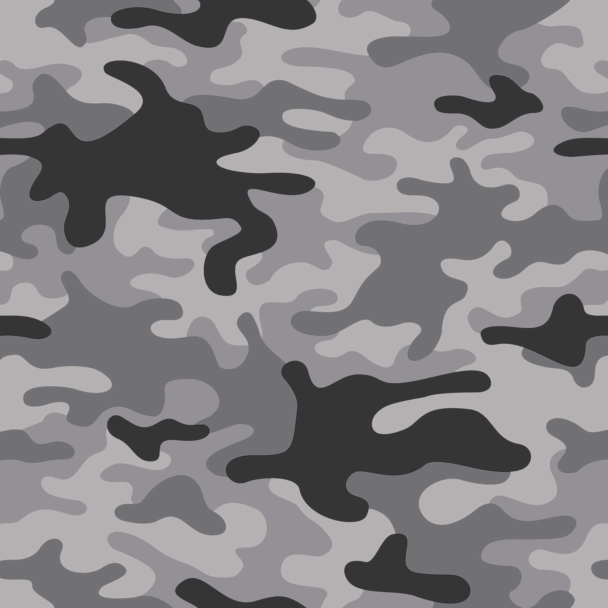 Tapete Camouflage Vlies weiß G78553