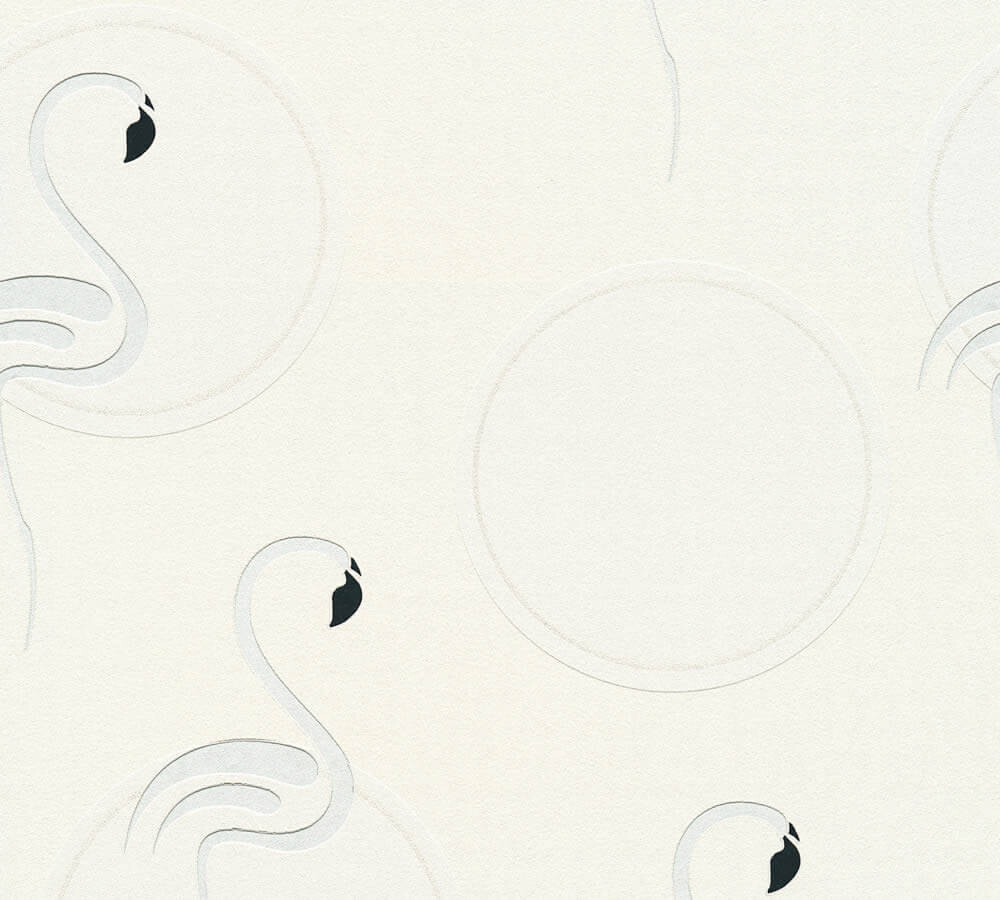 Tapete Silberne Flamingos-8-36998-1.1M