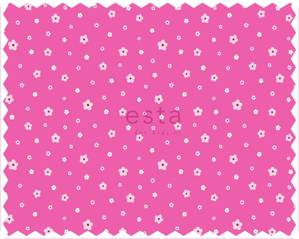 Decoration fabric pink flowers girl's room