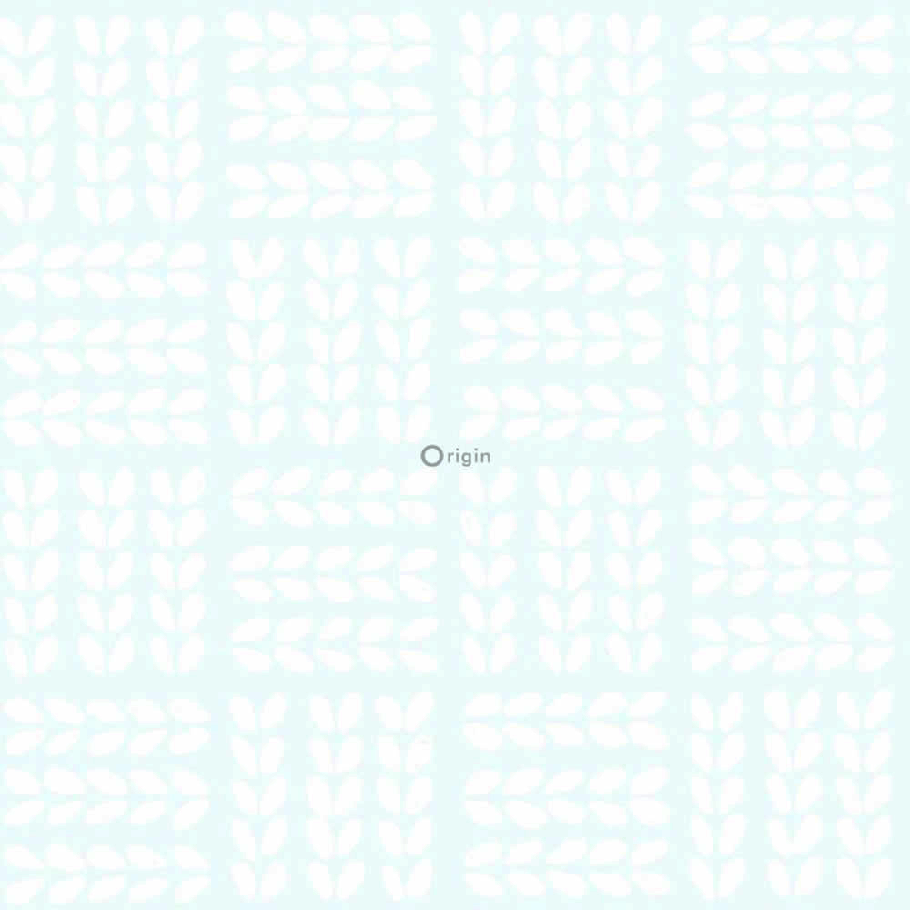 Hell-Mint Vlies Tapete Blätter