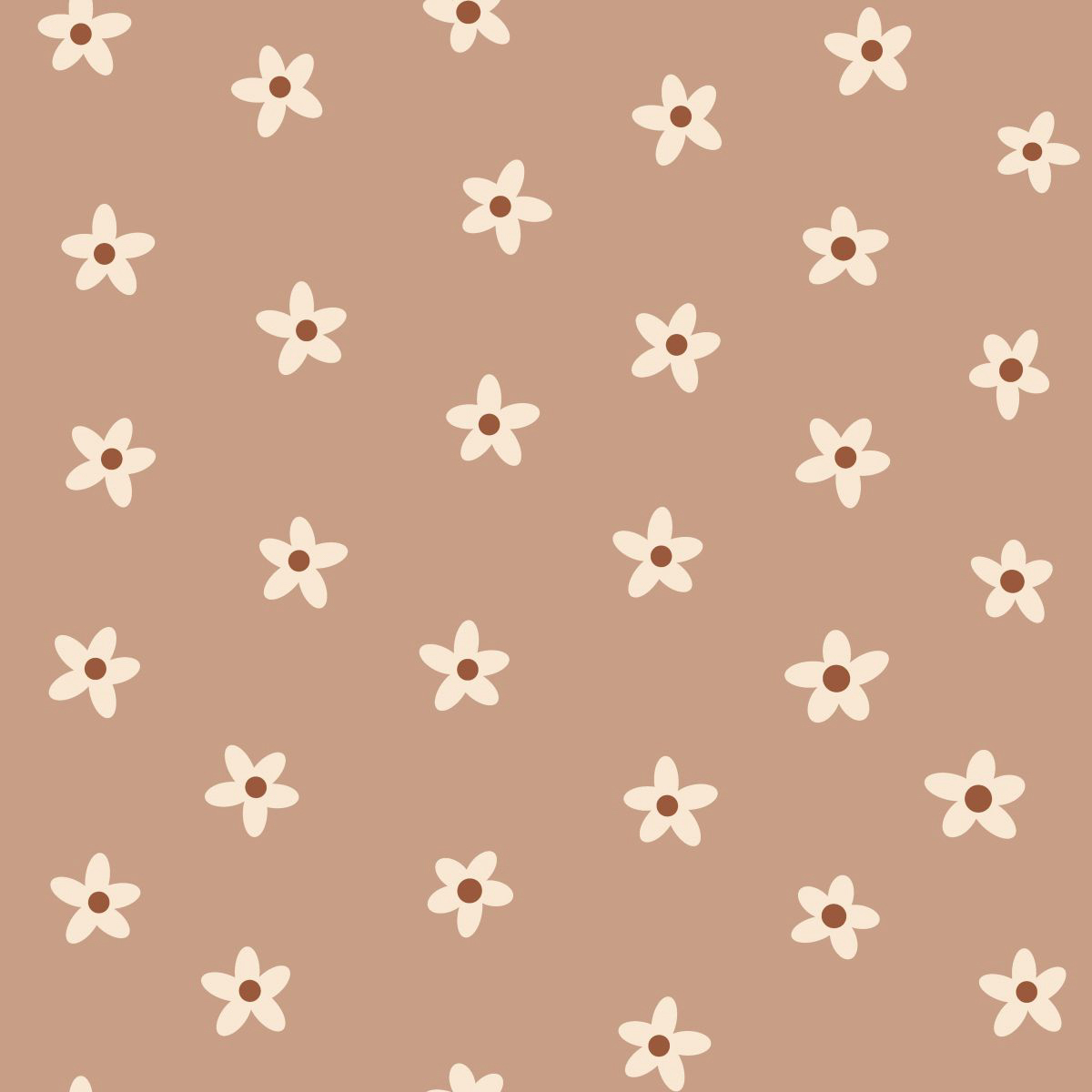 Vintage Blumentapete Vlies Gänseblümchen Pom Pom Pie beige