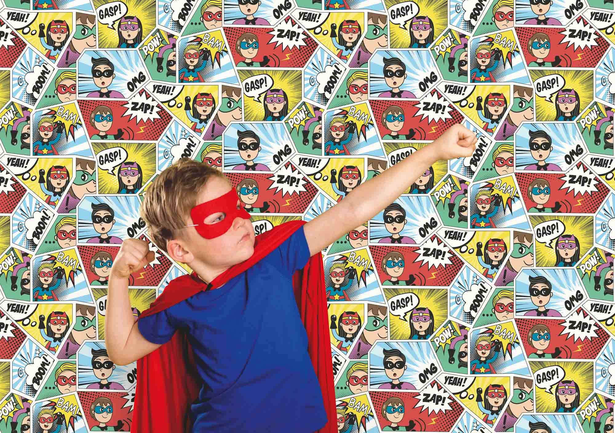 Tapete Comic Superhelden Vlies bunt G78557