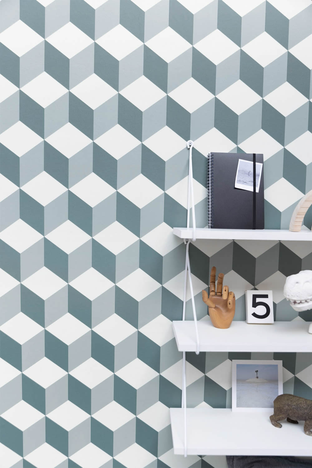 graphic 3D geometric wallpaper gray Young and free YNF103326069-36-YNF103326069.1M