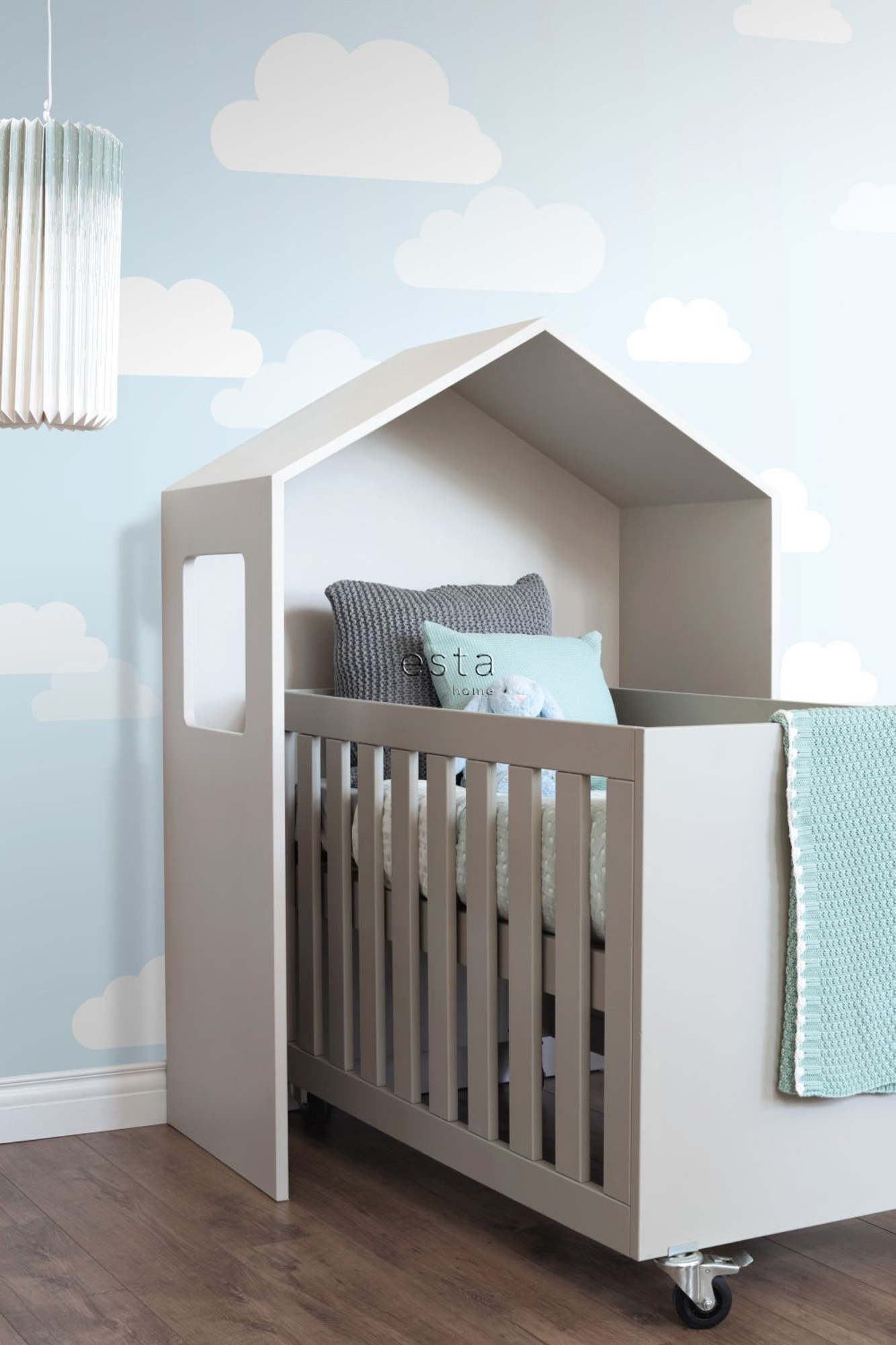 Wandbild Wolken hellblau 200 x 279 cm 158842