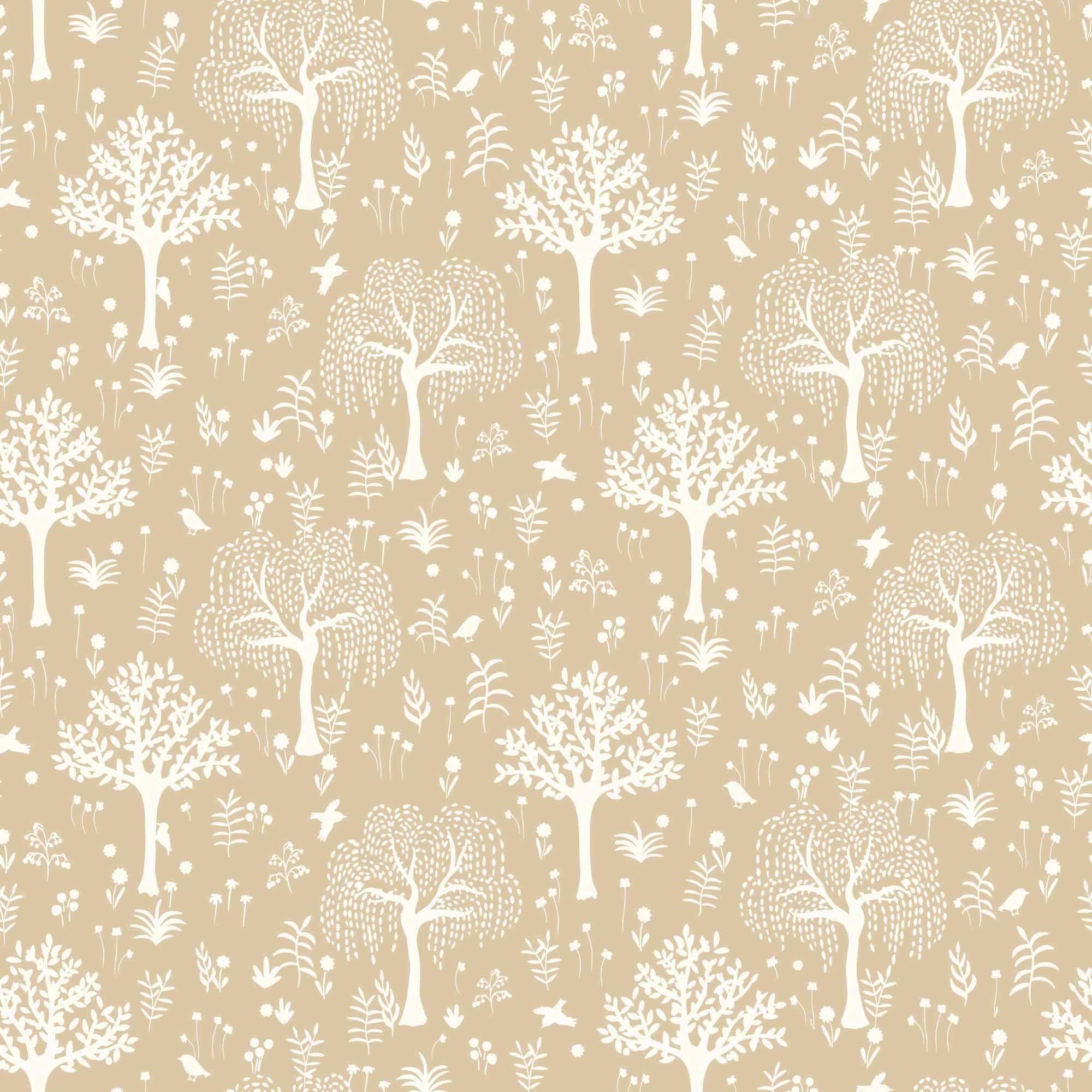 Tapete Baum Tapete Scandi Style beige Vlies OUTT202901401