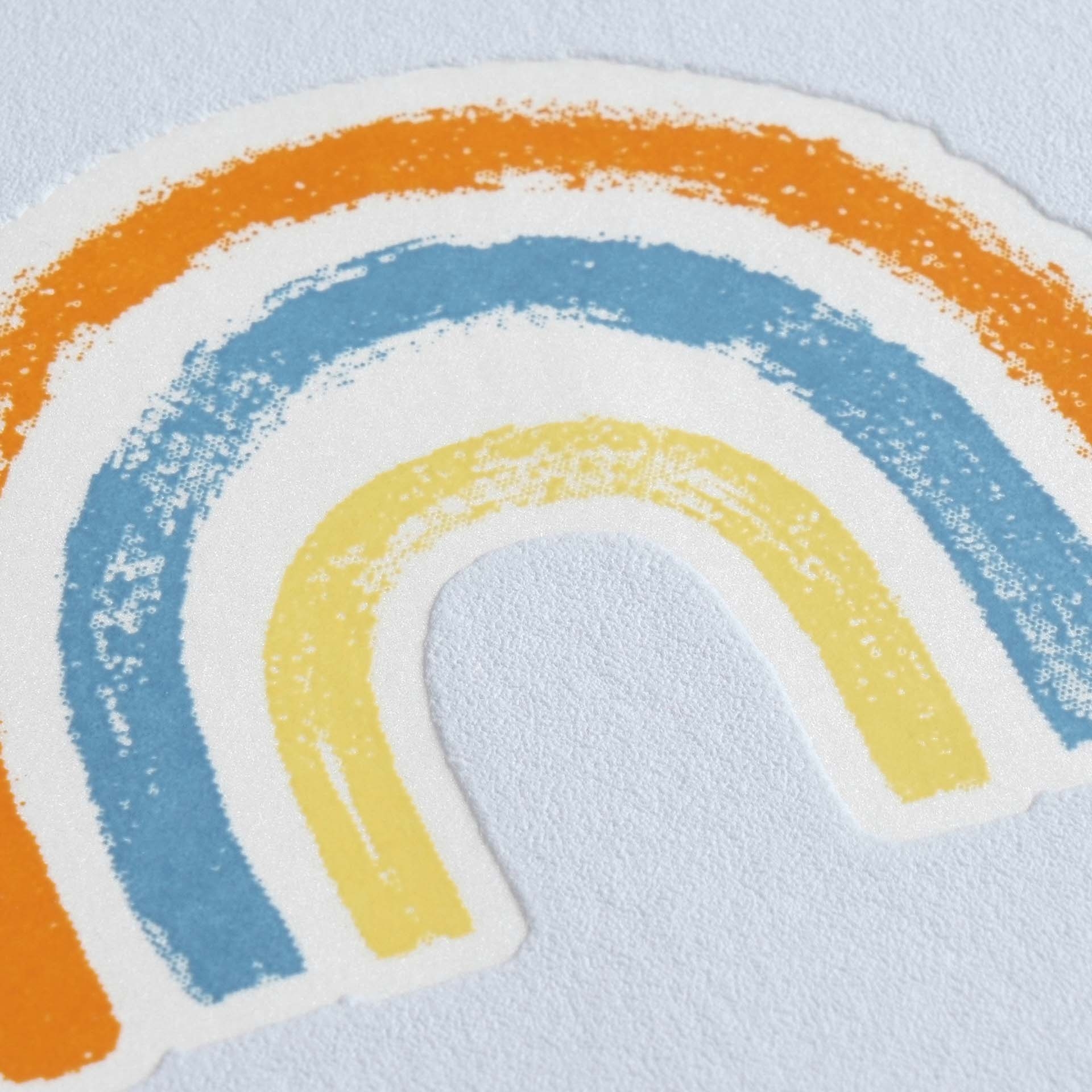 Tapete Bunte Regenbögen Tapete hellblau 792592
