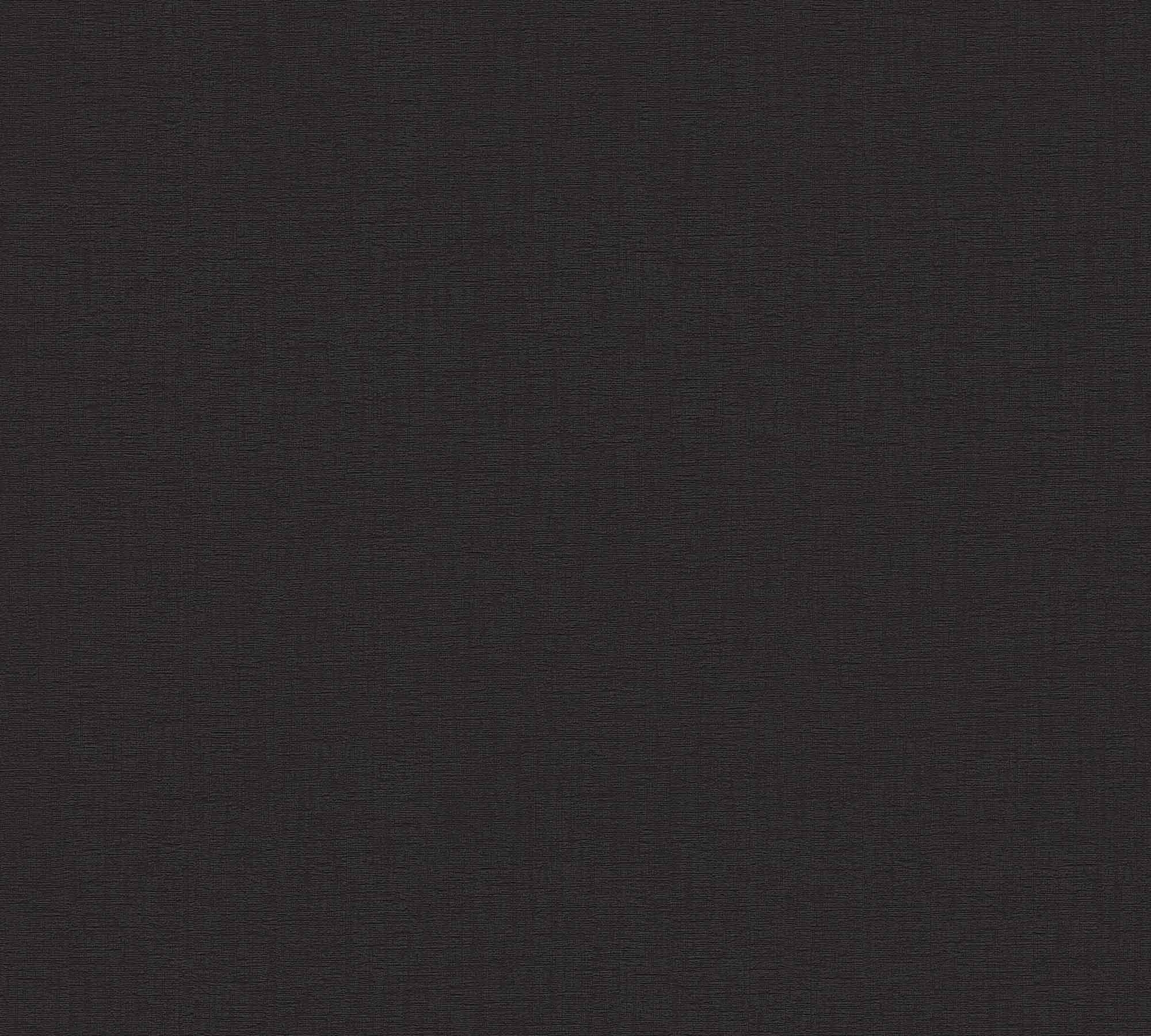 Tapete Vliestapete Uni Leinenoptik schwarz 791936