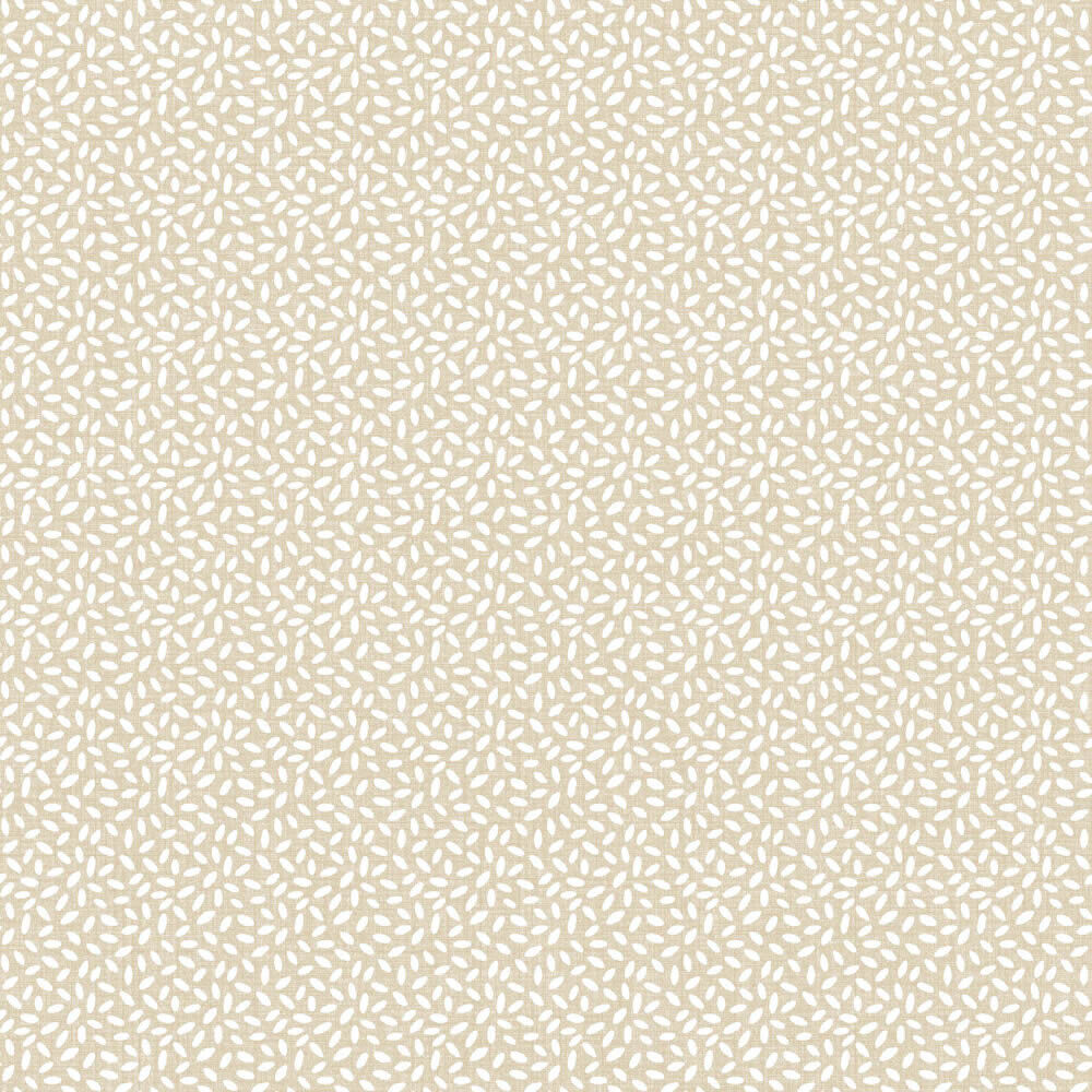 kleine Formen Blätter Tapete beige und weiß Mondobaby Rasch Textil 113026