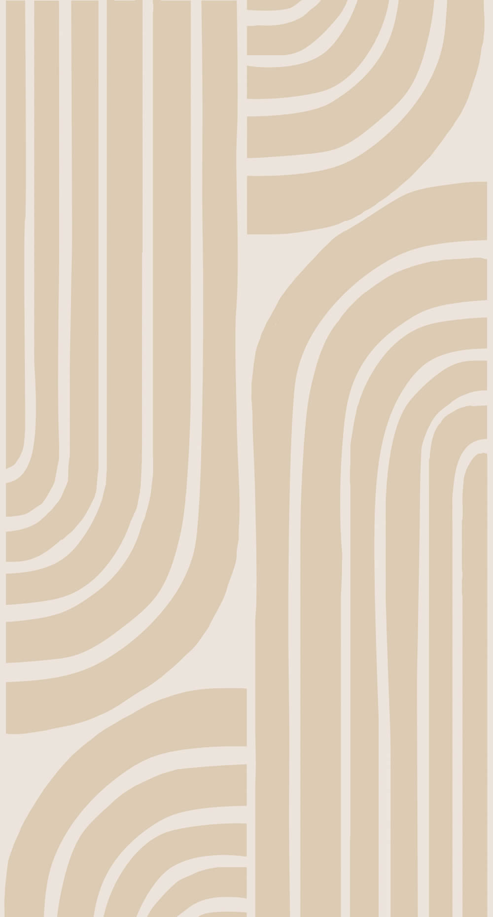 150 x 279 cm Wall mural arched pattern minimalist boho beige 159253