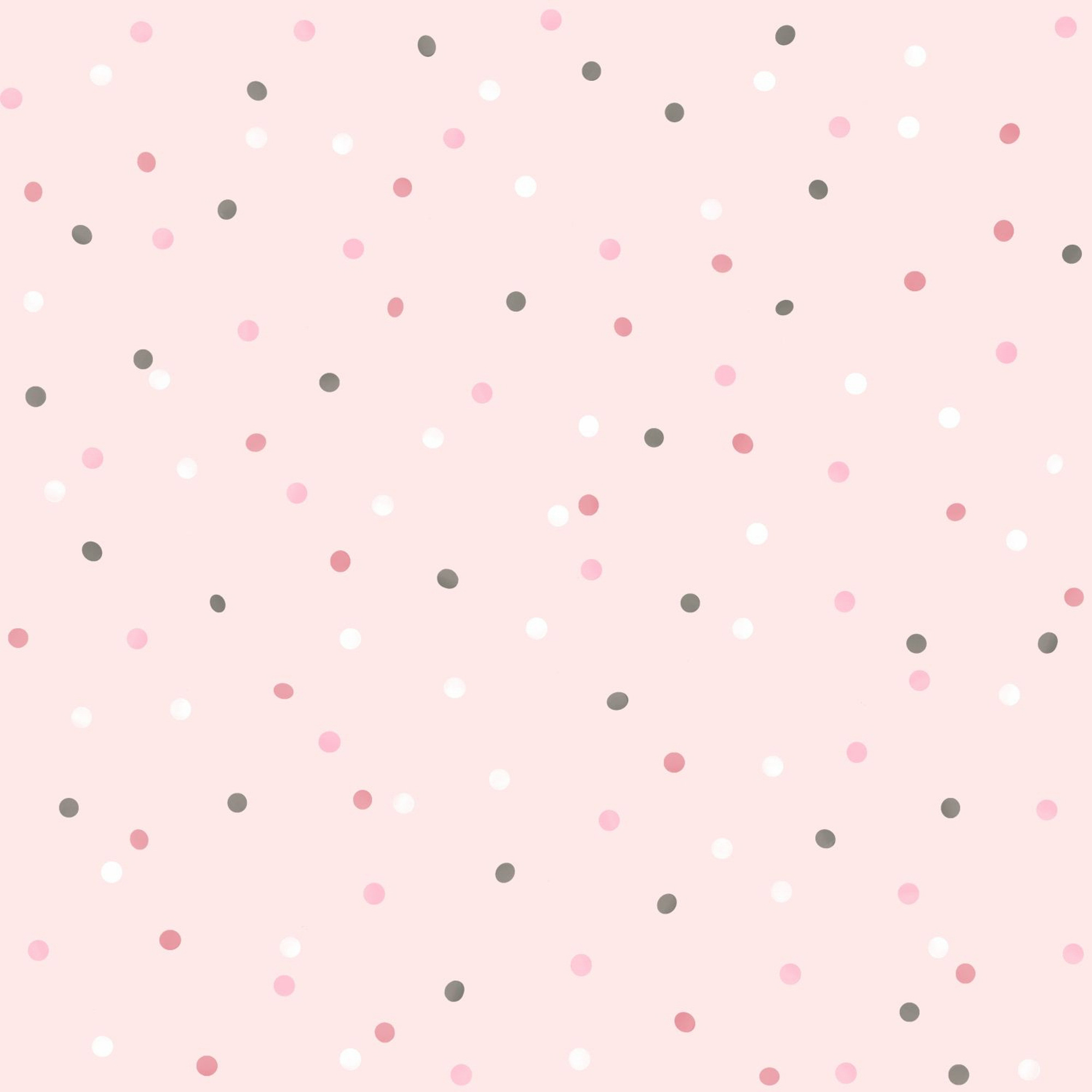 gepunktete Vliestapete Punkte rosa 139051