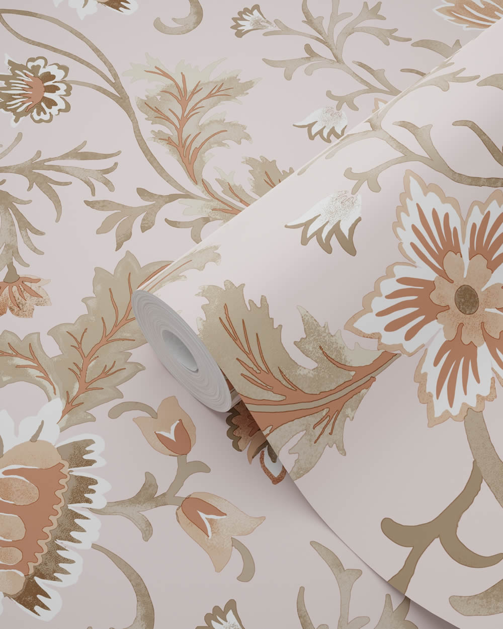 Tapete Vintage Blumen große Blüten rosa Vlies 139478