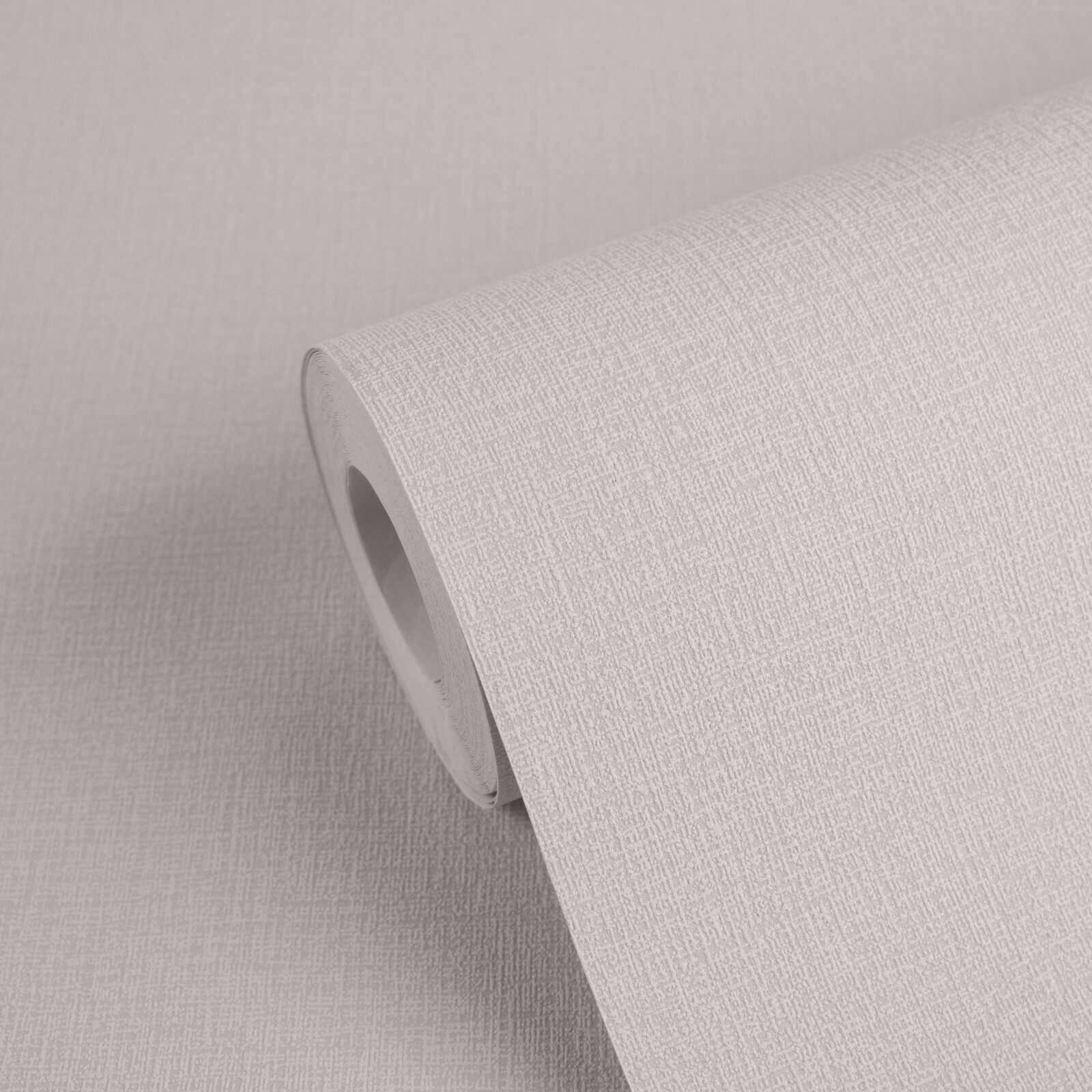 Tapete Stoffoptik Tapete Uni warmgrau Vlies 395474