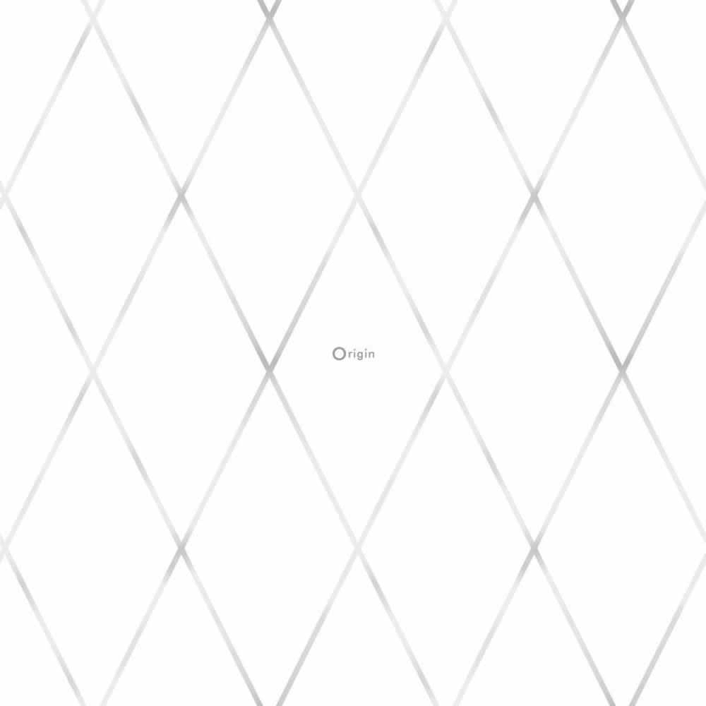 Rauten Hell-Grau Vliestapete Kind