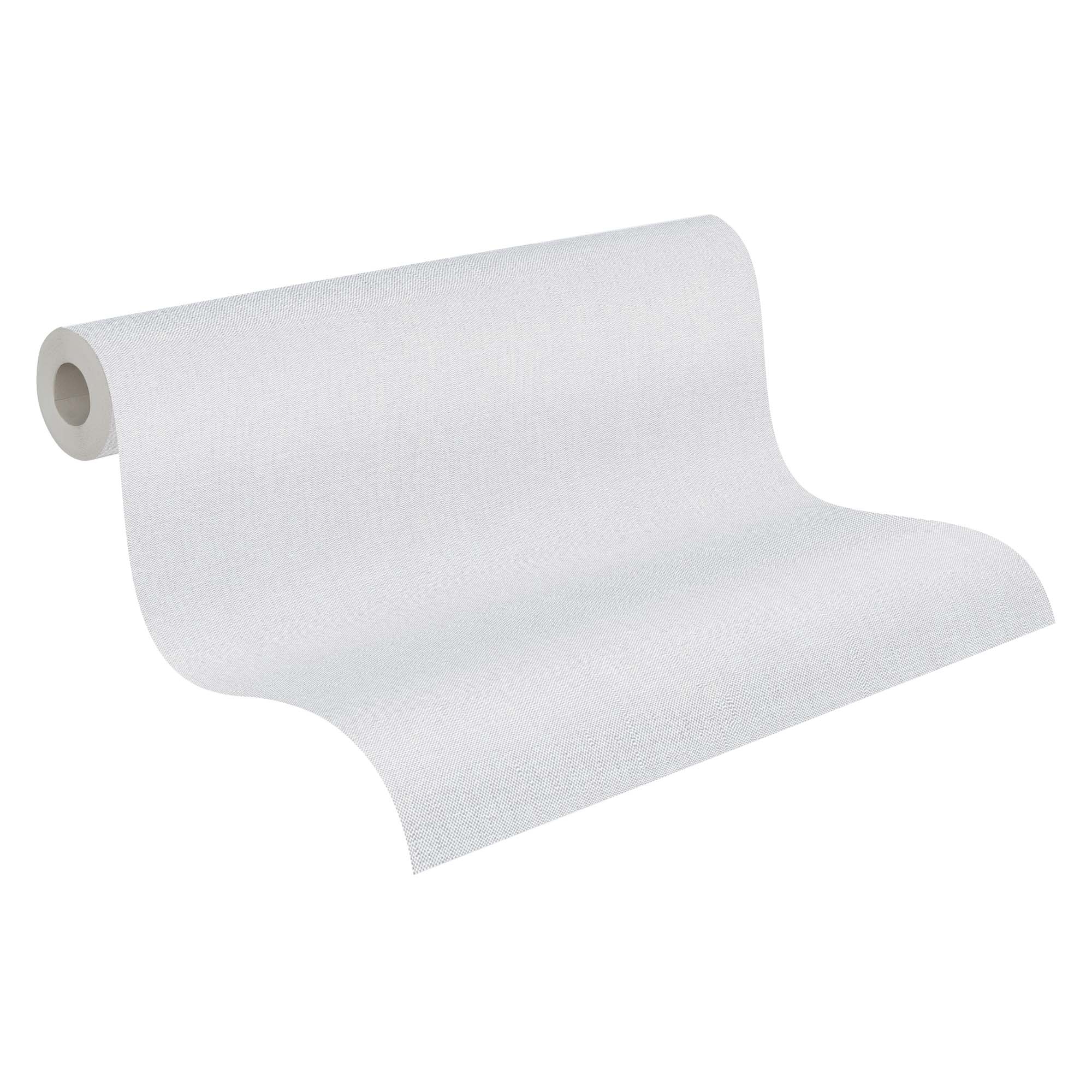 Tapete Textiloptik Unitapete grau Vlies 397829