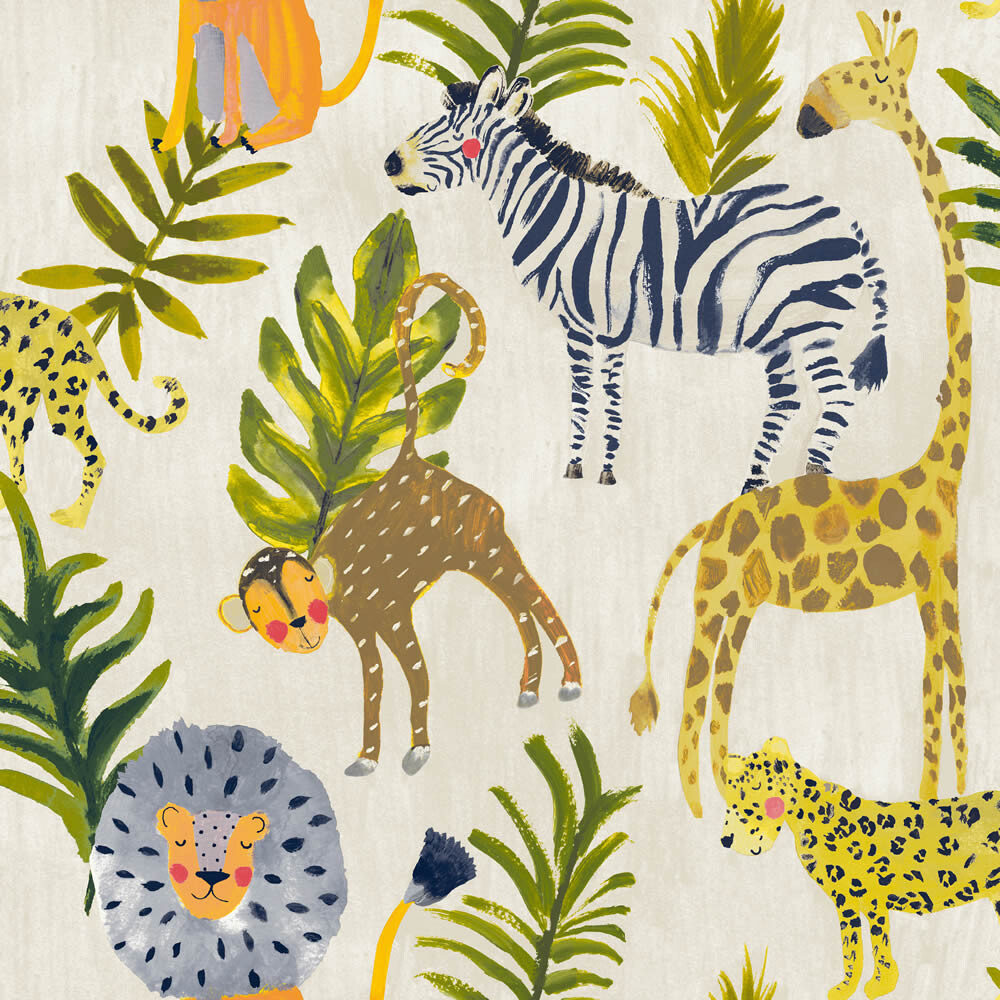 Bunte Tapete Safarimotive Jack n Rose Grandeco JS2101-37-JS2101.1M