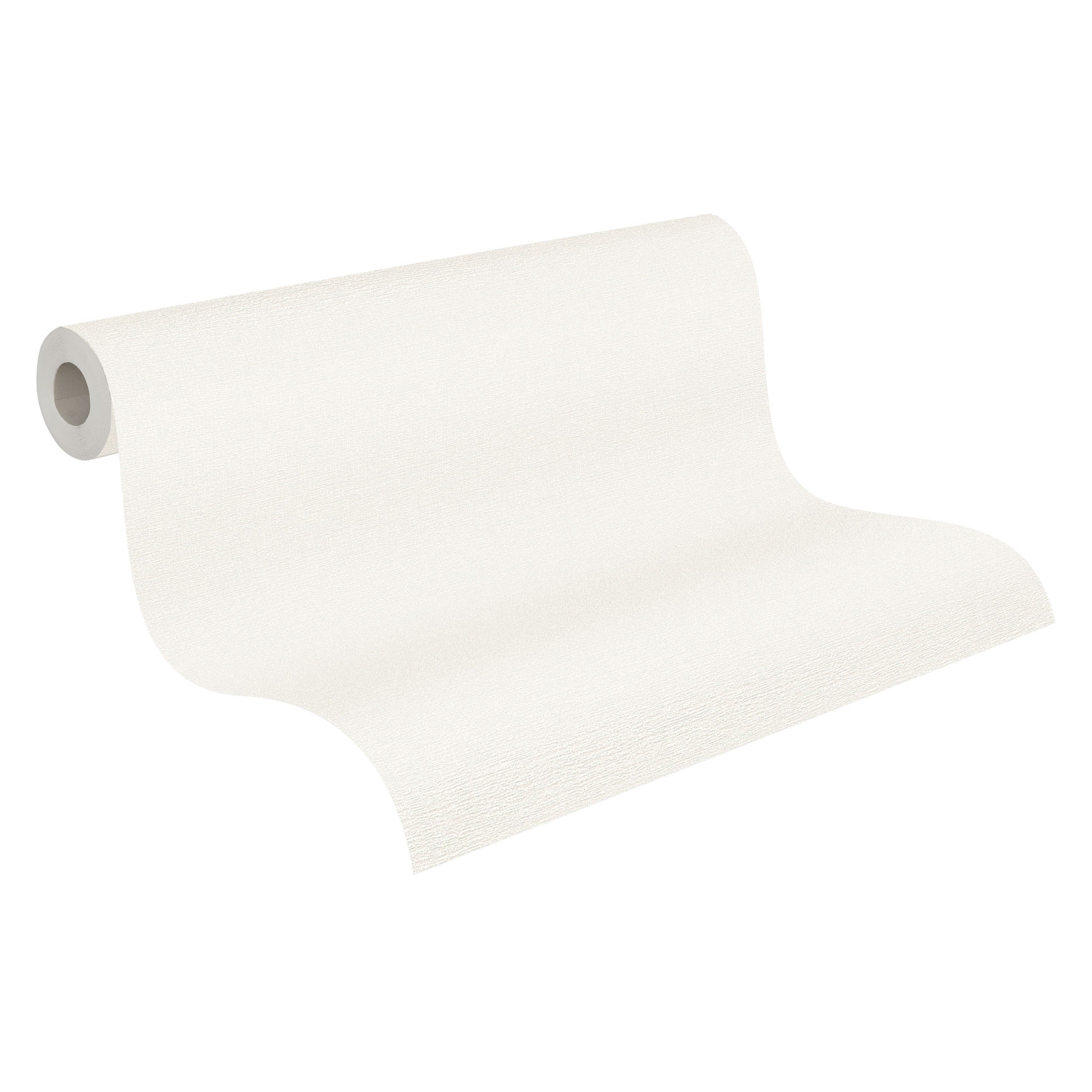 Tapete Uni Leinenoptik Tapete cremeweiß Vlies 395478
