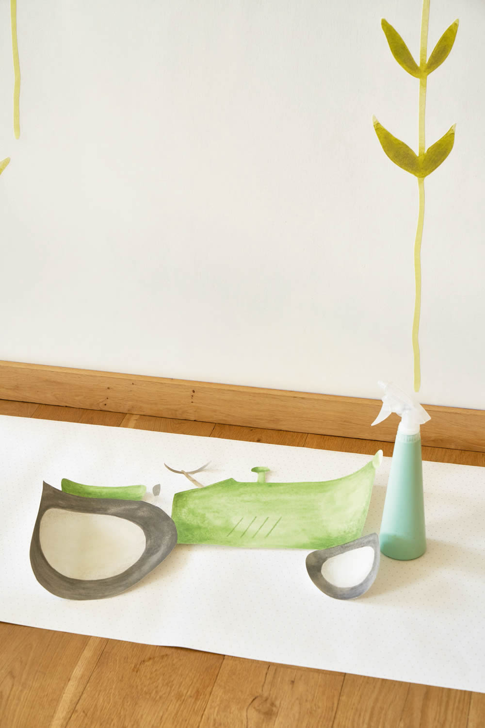 Large Tractor Pastel Colored Murals Casadeco - Once upon a time OUAT88627758-36-OUAT88627758