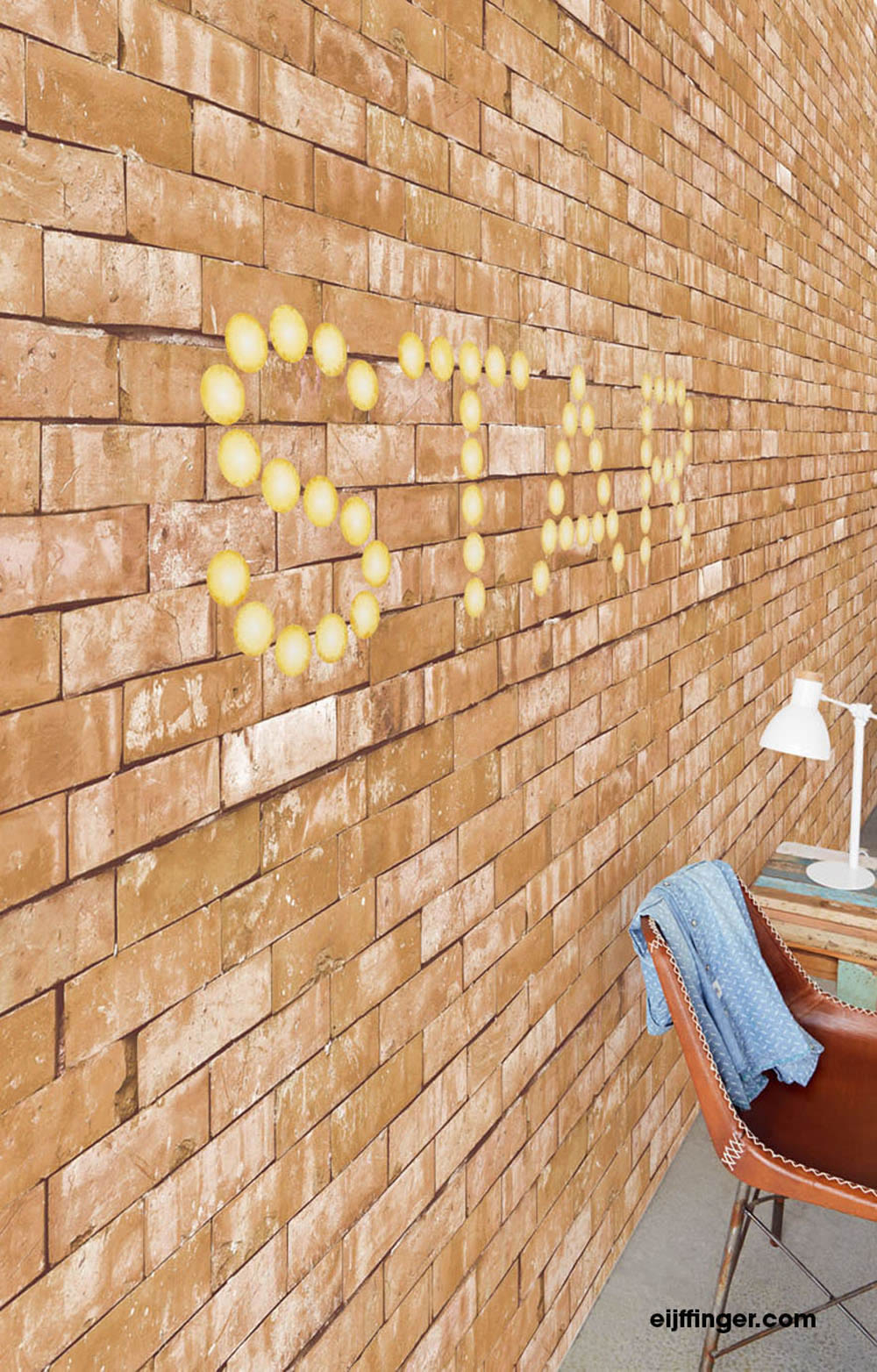 Mural brick rust-brown-55-364190