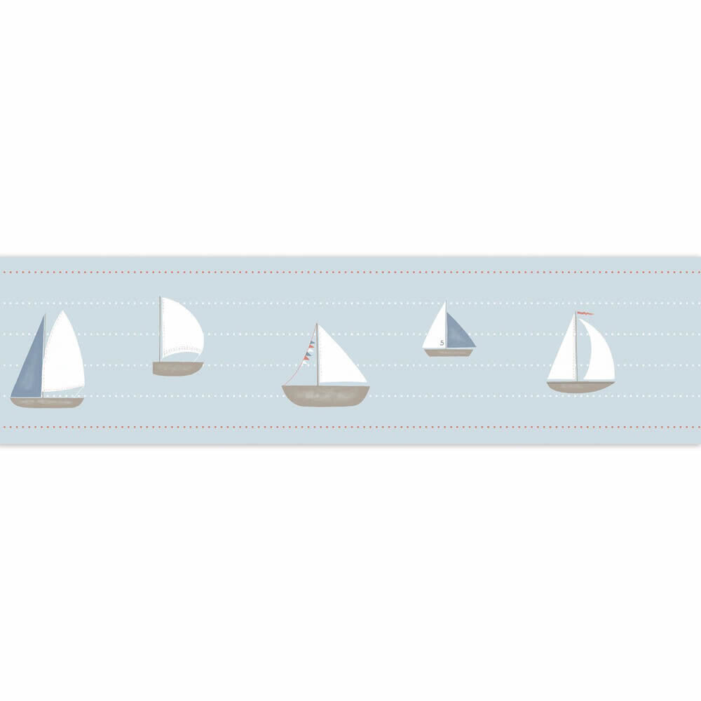 Border non-woven sailing boat blue Rose & Nino RONI85676489