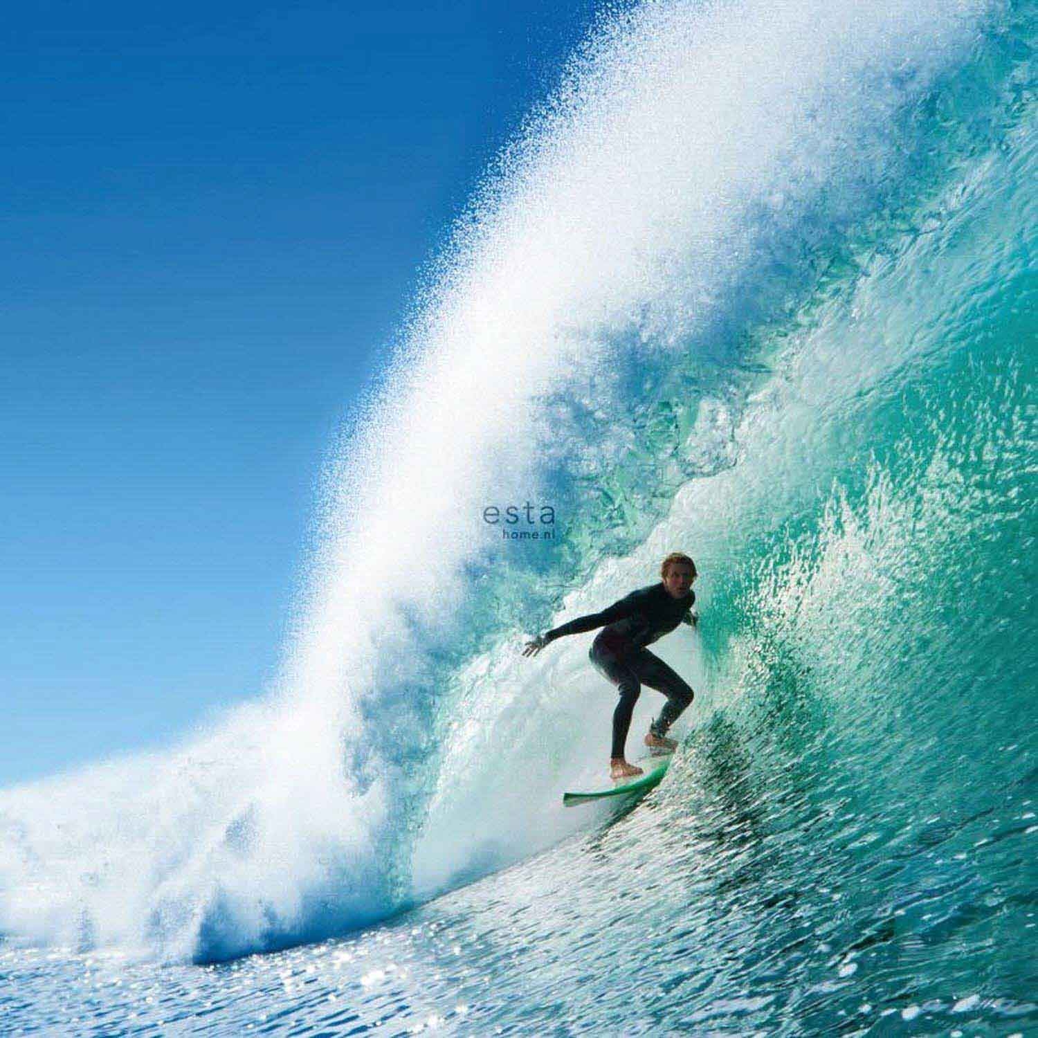 Wandbild Surfer blau seegrün 325 x 279 cm 158852