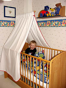 6-97482 Marburger Abschirm Baldachin für Kinderbett