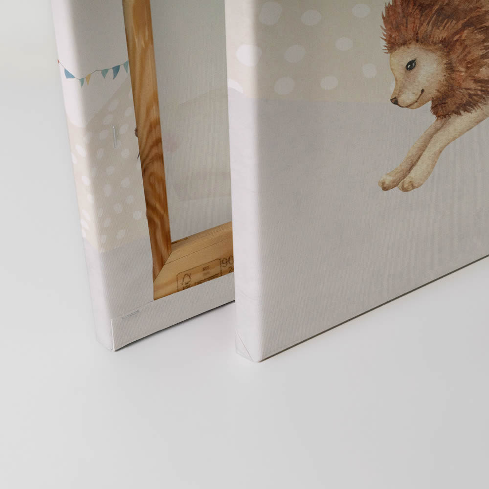 Leinwandbild Zirkuszelt Löwe in Manege-8-1740400055