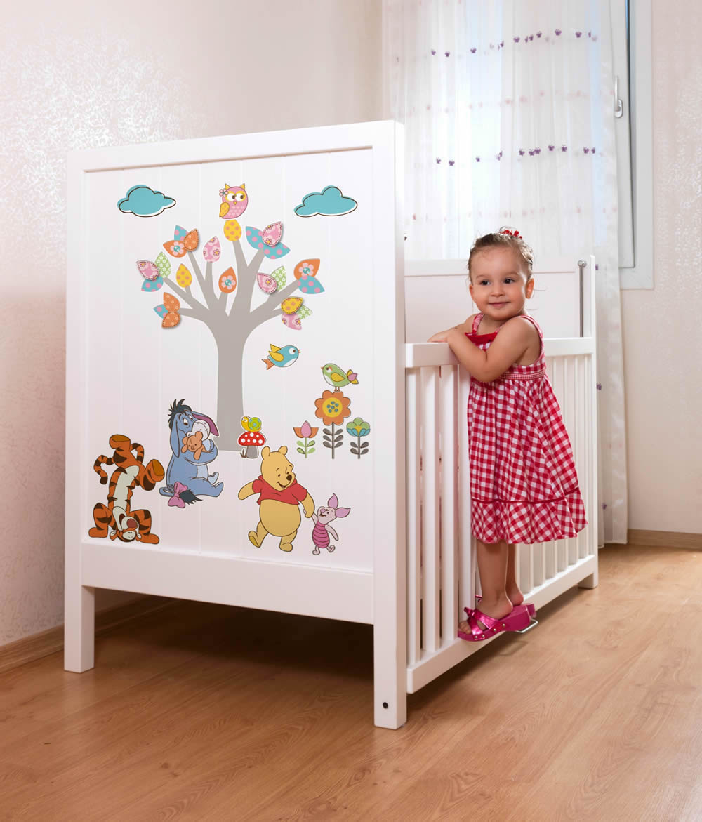 Wandsticker selbstklebend Winnie Puuh und Freunde bunt