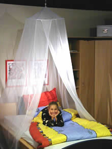 Marburg Abschirm Baldachin 6-97489 Gardinenstoff blickoffen Standardbett 1x2 m