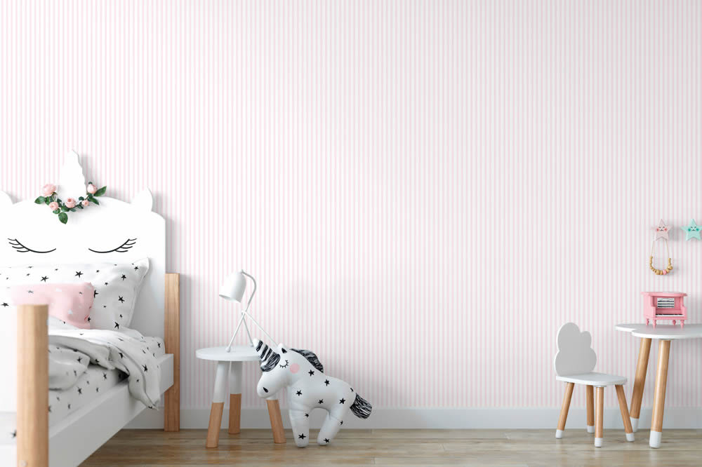 SALE 1 Rolle 204623 Linien Tapete rosa und weiß Pippo Rasch Textil _L4-23-204623_S