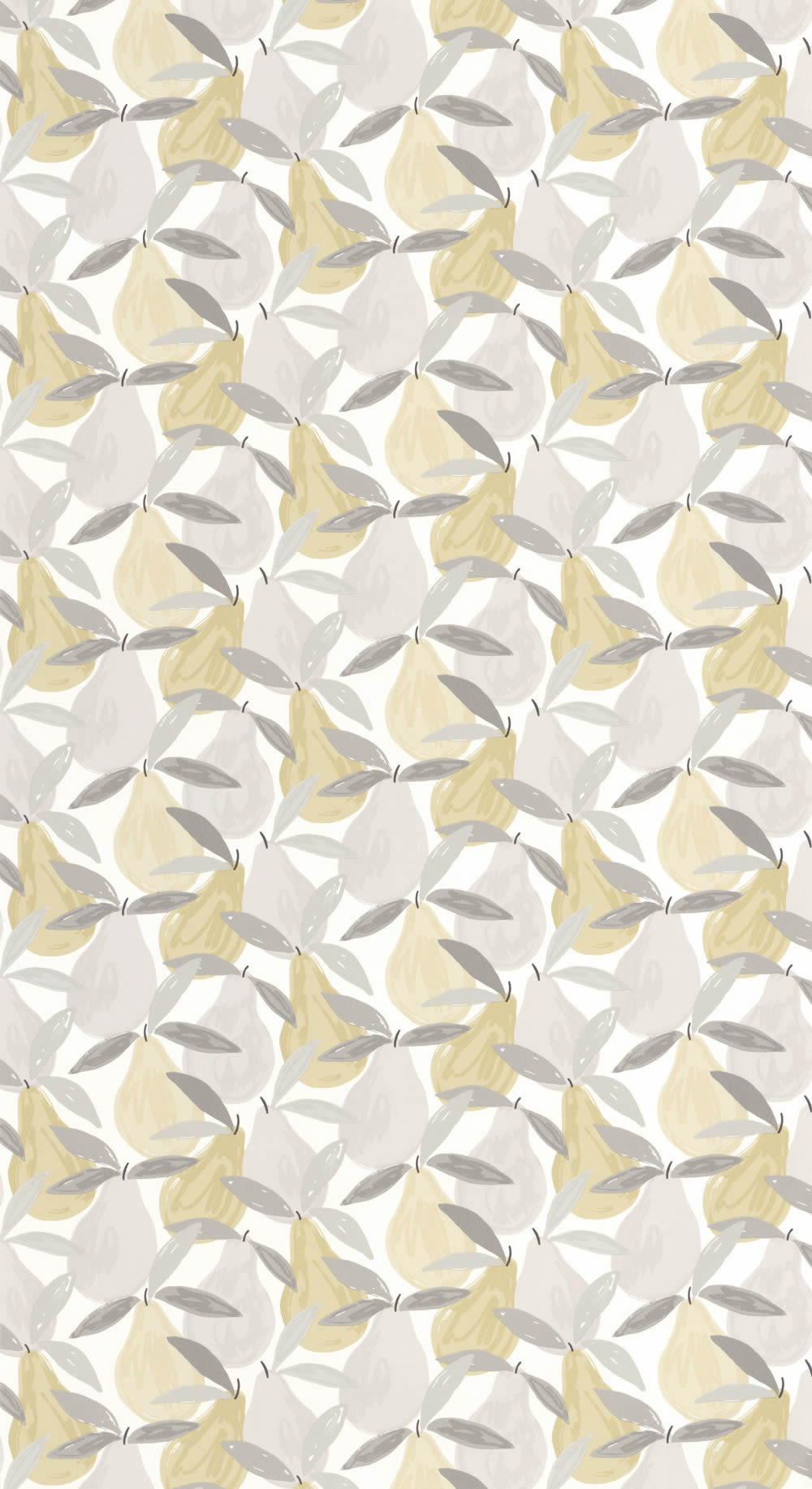 Vliestapete Obst Birnen weiß grau OUAT88359155