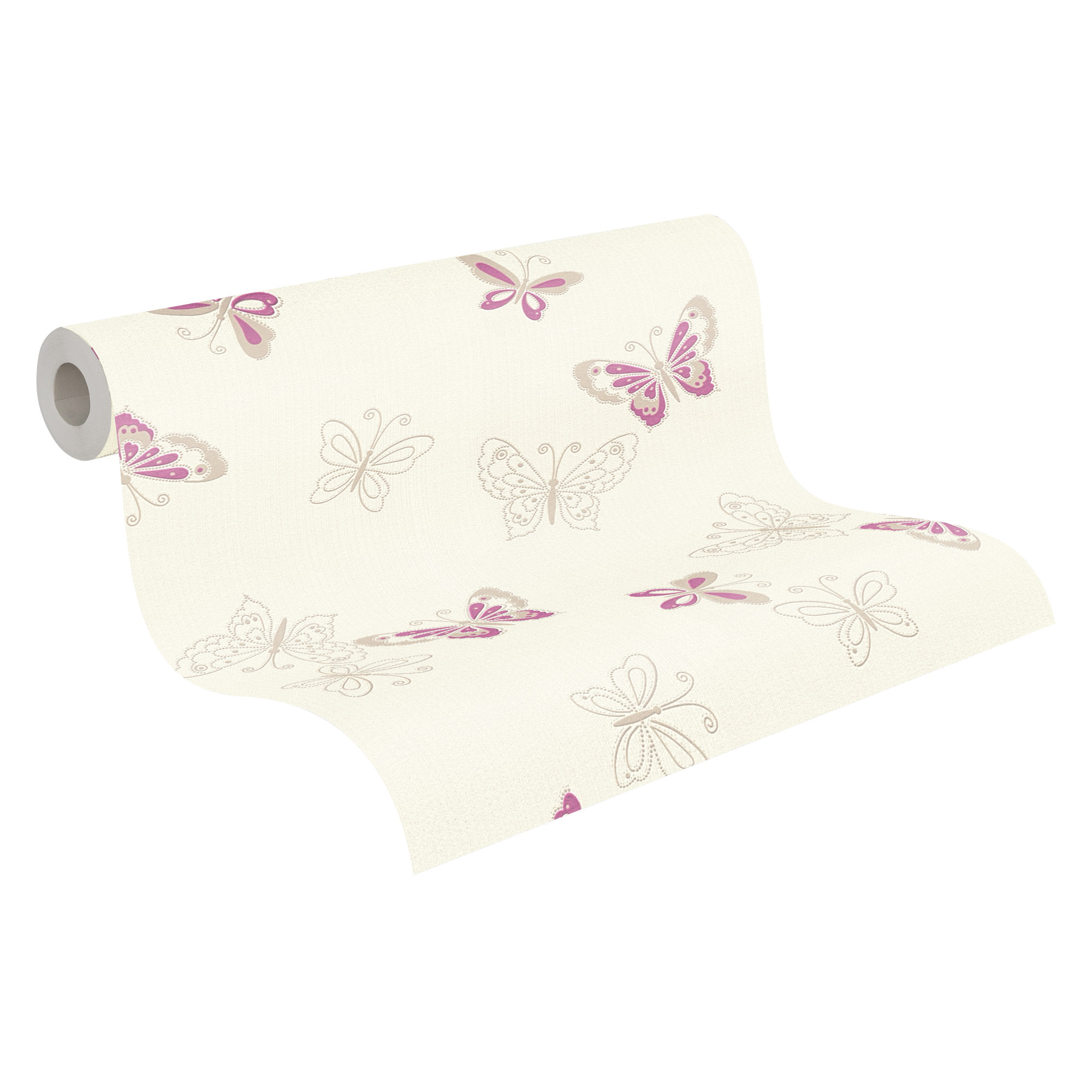 Tapete Schmetterling Tapete lila creme Vlies 347651