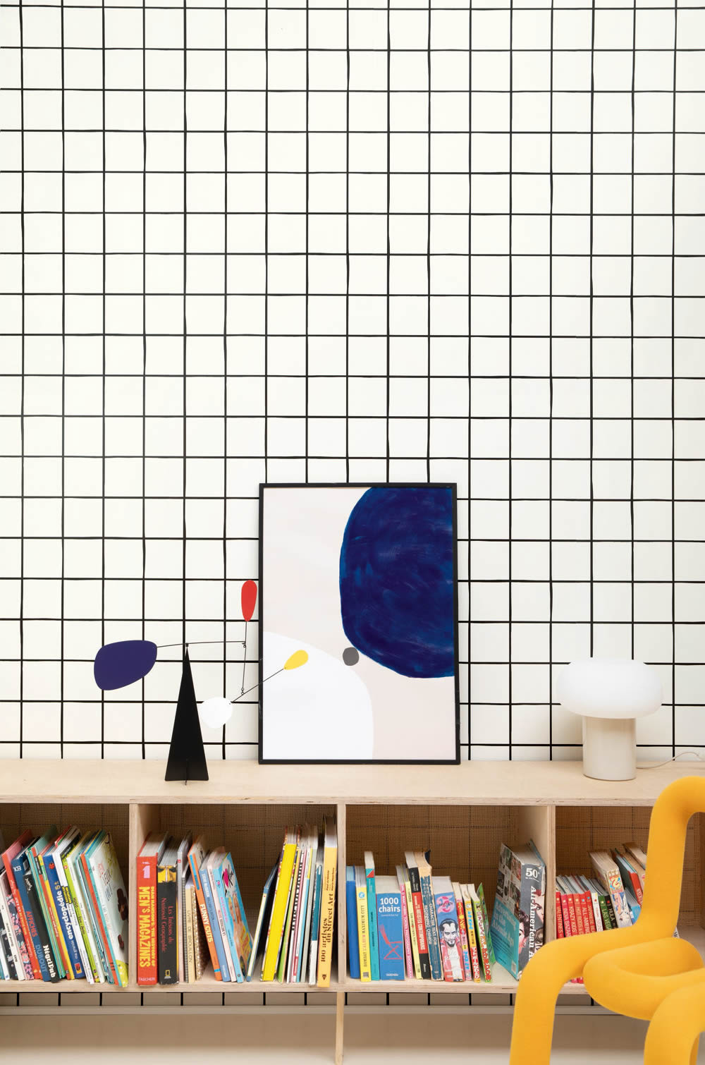 Cream and black wallpaper square shape Young and free YNF103270000-36-YNF103270000.1M