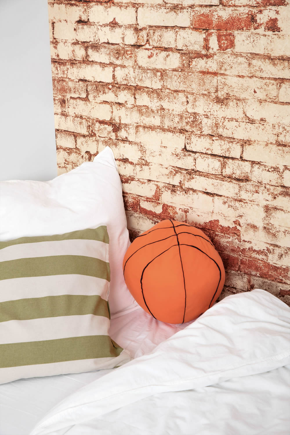 Rustic wall look red and cream mural Young and free YNF103438203-36-YNF103438203