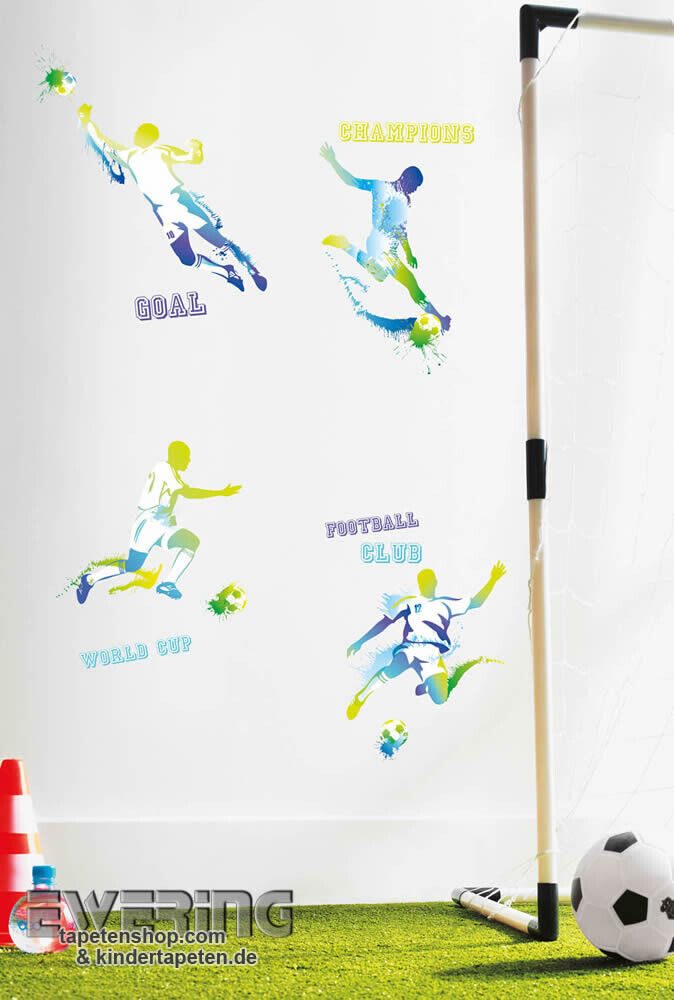 Blau-Grün Fußball Sticker Jungen-36-OLB63846089