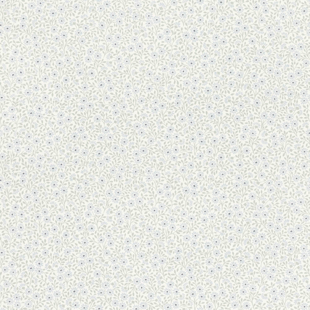 kleine Blümchen Vliestapete blau Bambino XIX Rasch 253146